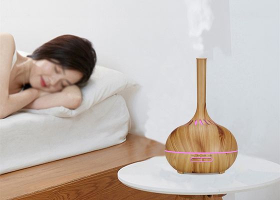 400ML 7 Color LED Lights Electric Essential Oil Diffuser Hollow Transparent Humidifier Multicolor Aromatherapy