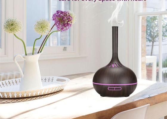 400ML 7 Color LED Lights Electric Essential Oil Diffuser Hollow Transparent Humidifier Multicolor Aromatherapy